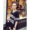 TE5269PPFS Sports fashion contact color v-neck letter print t-shirt