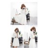 TE5658JZYS Slim waist long sleeve A-line shirt dress