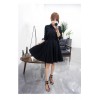 TE5658JZYS Slim waist long sleeve A-line shirt dress