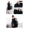 TE5658JZYS Slim waist long sleeve A-line shirt dress