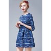 TE5851NS Europe fashion empire waist print dress