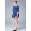 TE5851NS Europe fashion empire waist print dress