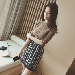 TE8194HYNL 2016 new style pure color knitting sweater