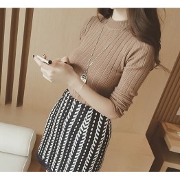 TE8194HYNL 2016 new style pure color knitting sweater