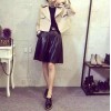 TE6213YZL Fashion lapel faux suede coat