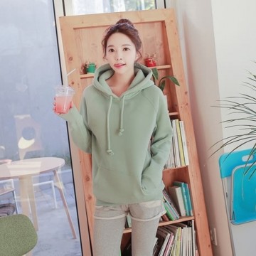 TE6383DLL Autumn fashion simple pure color hoodie