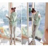 TE6383DLL Autumn fashion simple pure color hoodie