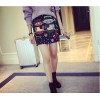 TE8236BLFS Harajuku style owl print tight hip skirt