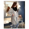 TE86230JYS Korean fashion loose knitting maternity cardigan long sweater