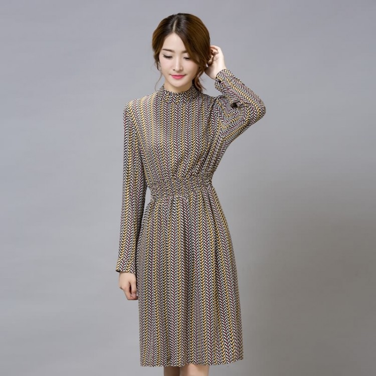 full sleeve chiffon dress