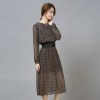 TE9548JDYJ Korean style shivering autumn fashion chiffon dress
