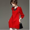 TE6013DFT Europe fashion puff sleeve ballon skirt dress