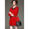 TE6013DFT Europe fashion puff sleeve ballon skirt dress