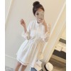 TE9844LLFS Korean fashion temperament slim waist lace dress