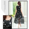 TE9848MSJ Stars print bohemia sleeveless chiffon maxi dress