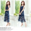 TE9848MSJ Stars print bohemia sleeveless chiffon maxi dress