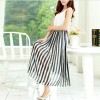 TE9852MSJ Korean fashion color matching slim waist long dress