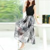 TE9852MSJ Korean fashion color matching slim waist long dress