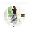 TE9852MSJ Korean fashion color matching slim waist long dress