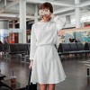TE9855MSJ Autumn fashion round neck long sleeve shirt dress