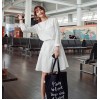 TE9855MSJ Autumn fashion round neck long sleeve shirt dress