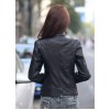 TE0291XYW New style Korean fashion stand collar PU leather jacket
