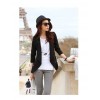 TE0839DNFS Korean fashion slim zipper ornament little suit