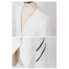 TE0839DNFS Korean fashion slim zipper ornament little suit