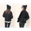 TE1013LRFS Simple design short cotton-padded coat