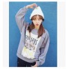 TE1130SLQL Korean style print wool sweatshirt