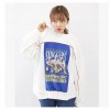 TE1130SLQL Korean style print wool sweatshirt