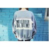 TE1130SLQL Korean style print wool sweatshirt