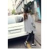 TE121XRXM New style loose irregular fleece hooded coat