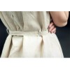 TE1223GJWL Fashion back buttons belt sleeveless dress