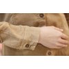 TE1283DYH Korean fashion corduroy long sleeve shirt