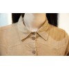 TE1283DYH Korean fashion corduroy long sleeve shirt