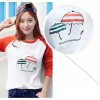 TE1517TGFS Fashion umbrella print color matching t-shirt