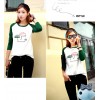 TE1517TGFS Fashion umbrella print color matching t-shirt