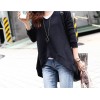 TE1631RHDM Simple v-neck slim forked tail t-shirt