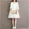 TE1632MLCS Literature and art embroidery peter pan collar vintage dress