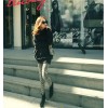 TE1635RHDM Korean fashion loose turtleneck large size t-shirt