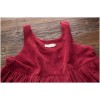 TE1667MLCS Vintage sleeveless corduroy vest dress