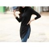 TE2142ALFS Turtle neck slim slit pullover long sweater