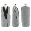 TE2145ALFS Europe fashion warm sleeveless long coat