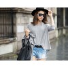 TE2150ALFS Fashion pure color long sleeve t-shirt