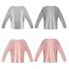 TE2150ALFS Fashion pure color long sleeve t-shirt