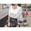 TE2151ALFS Fashion casual pure white pullover t-shirt