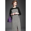 TE2620NS Elegant gentlewomen OL temperament slit long dress