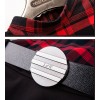 TE2729AMN New style checks splicing temperament A-line dress