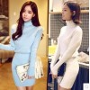 TE5001YYM Turtleneck tight hip long sleeve knitting dress